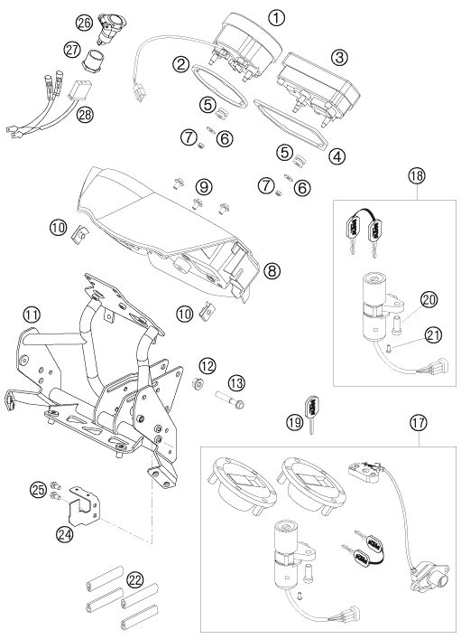 Náhled schématu INSTRUMENTS / LOCK SYSTEM