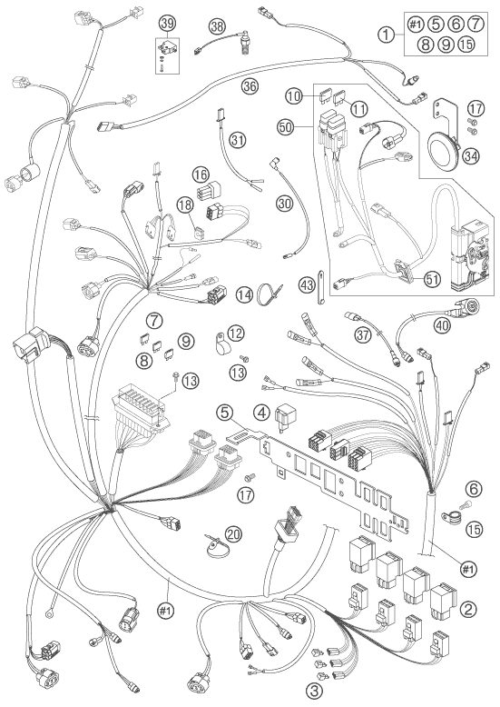 Náhled schématu WIRING HARNESS