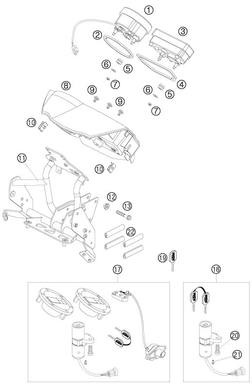 Náhled schématu INSTRUMENTS / LOCK SYSTEM