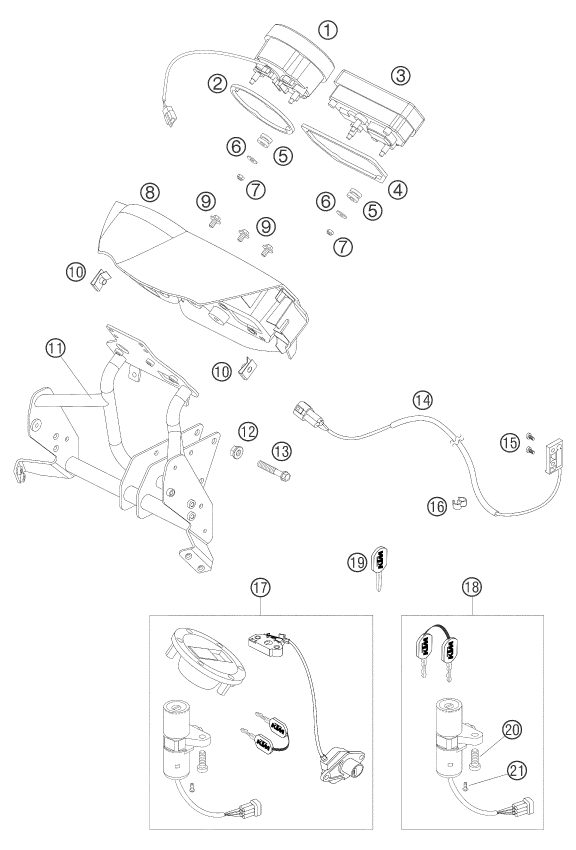 Náhled schématu INSTRUMENTS / LOCK SYSTEM