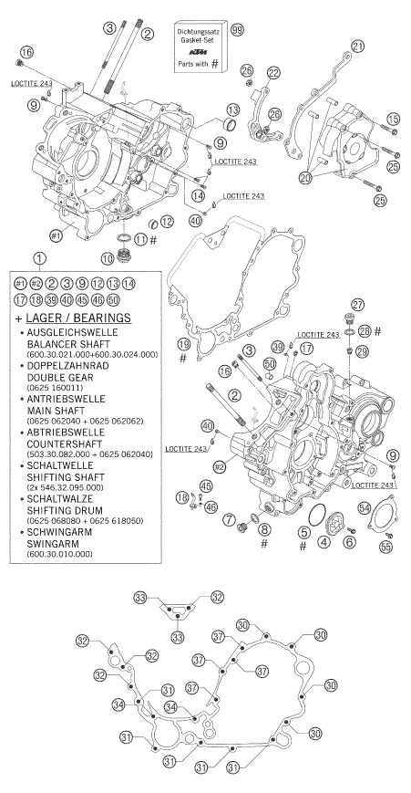 Náhled schématu ENGINE CASE