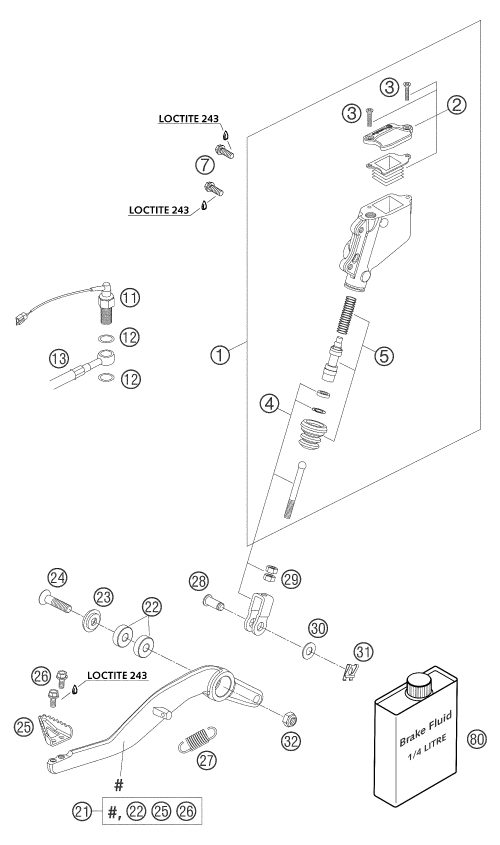 Náhled schématu REAR BRAKE CONTROL