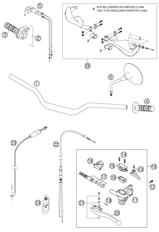 Náhled schématu HANDLEBAR, CONTROLS