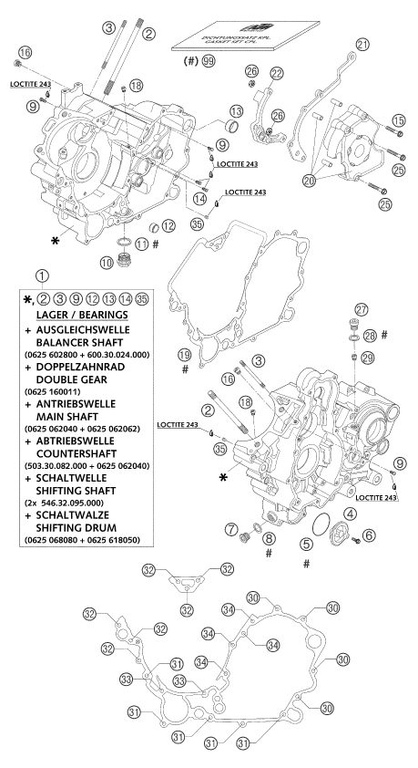 Náhled schématu ENGINE CASE