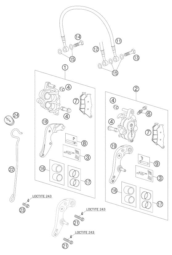Náhled schématu FRONT BRAKE CALIPER