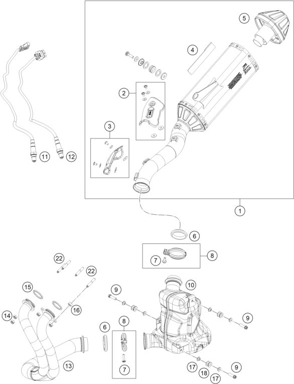 Náhled schématu EXHAUST SYSTEM