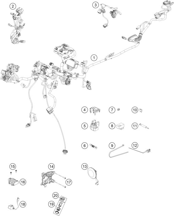 Náhled schématu WIRING HARNESS