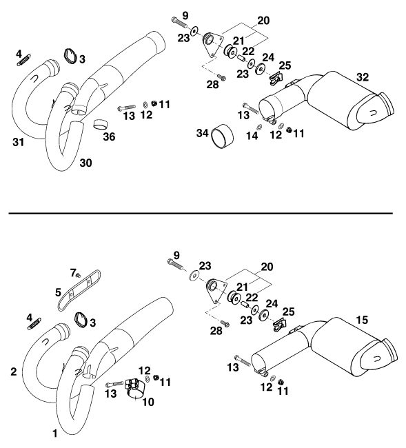 Náhled schématu EXHAUST SYSTEM