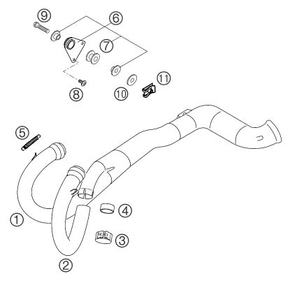 Náhled schématu EXHAUST SYSTEM