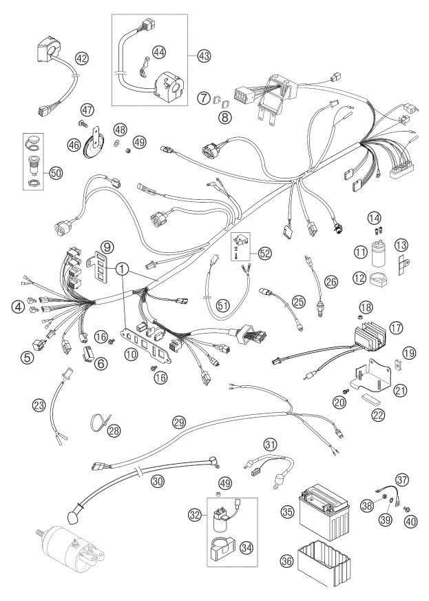 Náhled schématu WIRING HARNESS
