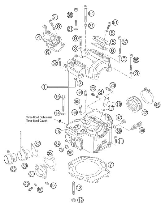 Náhled schématu CYLINDER HEAD