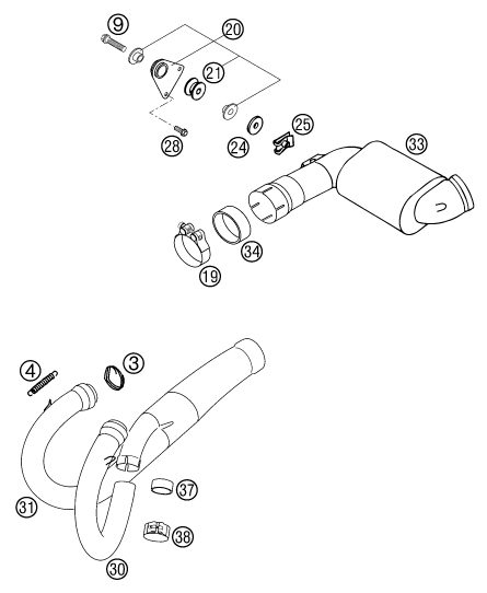 Náhled schématu EXHAUST SYSTEM