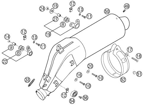Náhled schématu EXHAUST SYSTEM