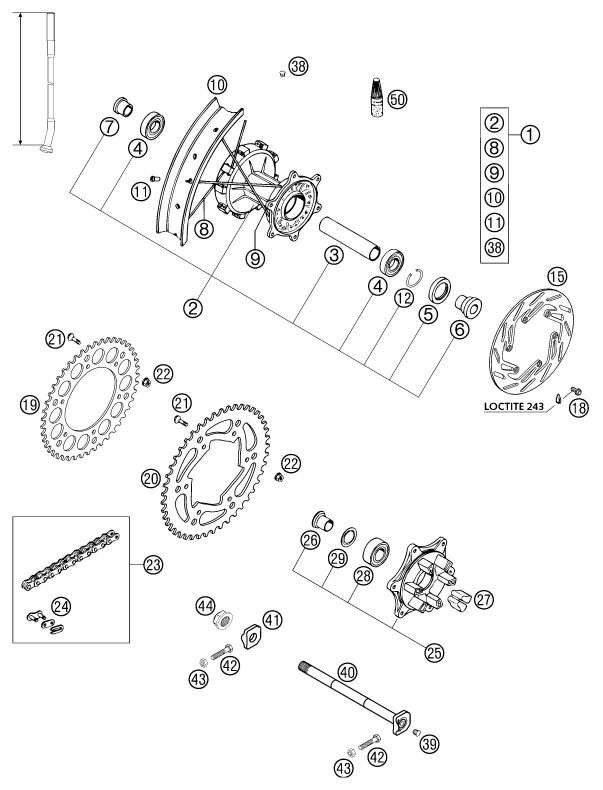 Náhled schématu REAR WHEEL