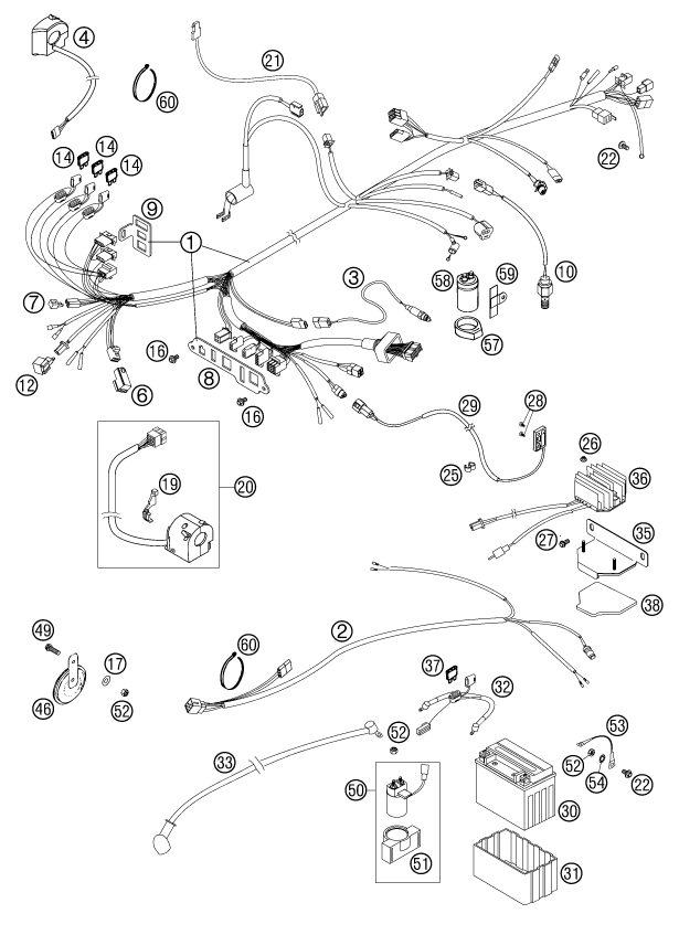 Náhled schématu WIRING HARNESS