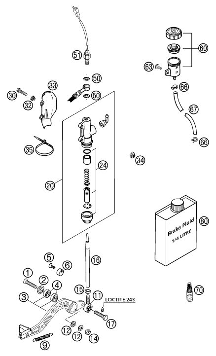 Náhled schématu REAR BRAKE CONTROL