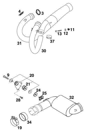 Náhled schématu EXHAUST SYSTEM
