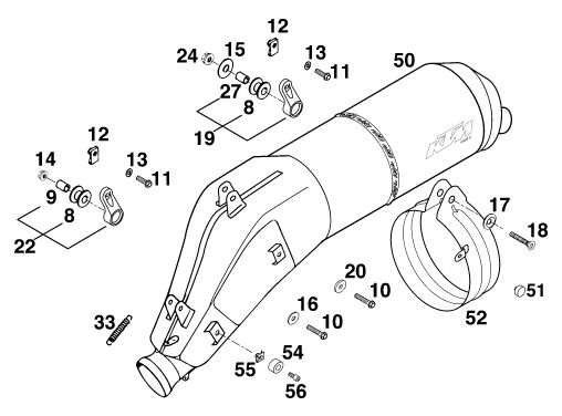 Náhled schématu EXHAUST SYSTEM
