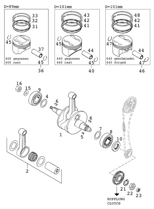 Náhled schématu CRANKSHAFT, PISTON