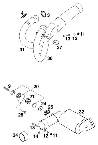 Náhled schématu EXHAUST SYSTEM