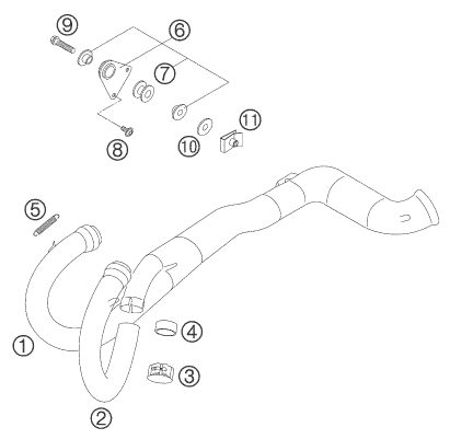 Náhled schématu EXHAUST SYSTEM