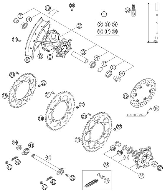 Náhled schématu REAR WHEEL