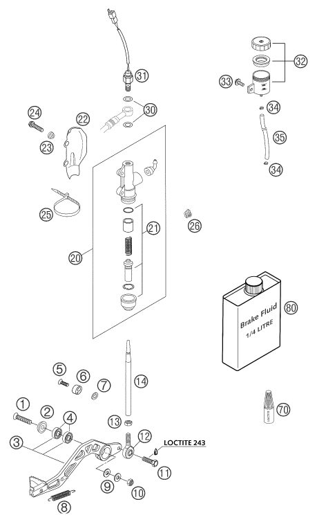 Náhled schématu REAR BRAKE CONTROL