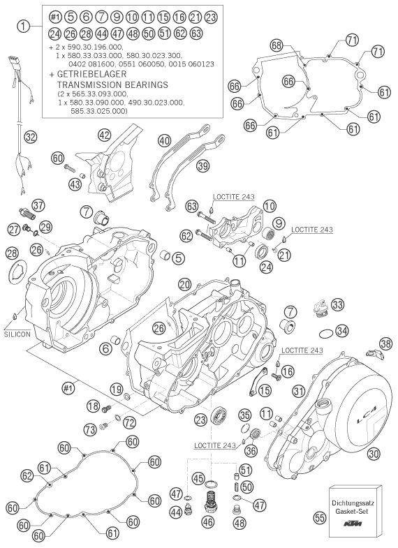 Náhled schématu ENGINE CASE