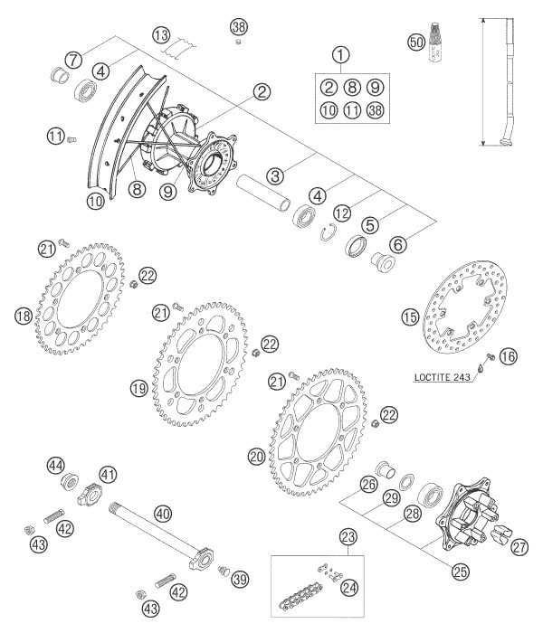 Náhled schématu REAR WHEEL