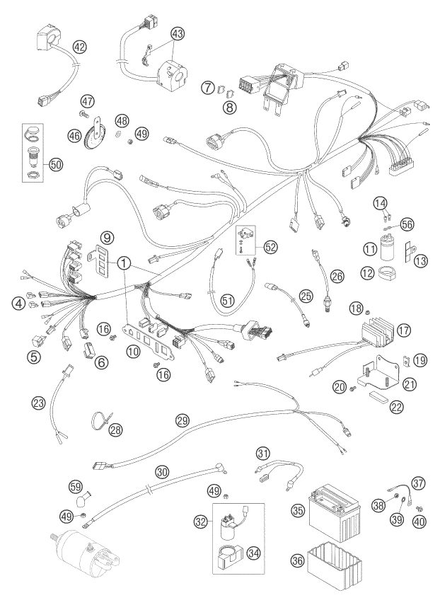 Náhled schématu WIRING HARNESS