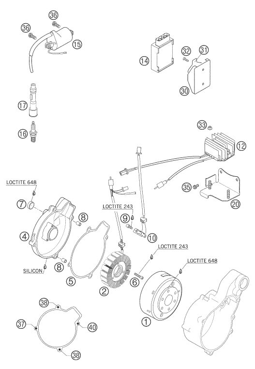 Náhled schématu IGNITION SYSTEM