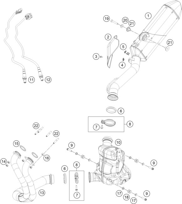 Náhled schématu EXHAUST SYSTEM