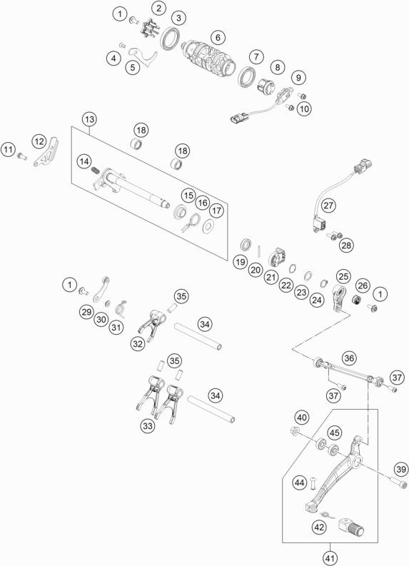 Náhled schématu SHIFTING MECHANISM