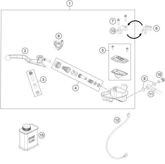 Náhled schématu FRONT BRAKE CONTROL