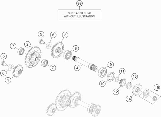 Náhled schématu TRANSMISSION I - MAIN SHAFT