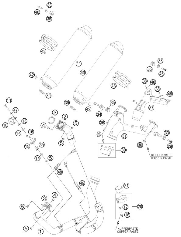 Náhled schématu EXHAUST SYSTEM