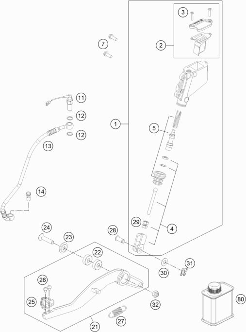 Náhled schématu REAR BRAKE CONTROL