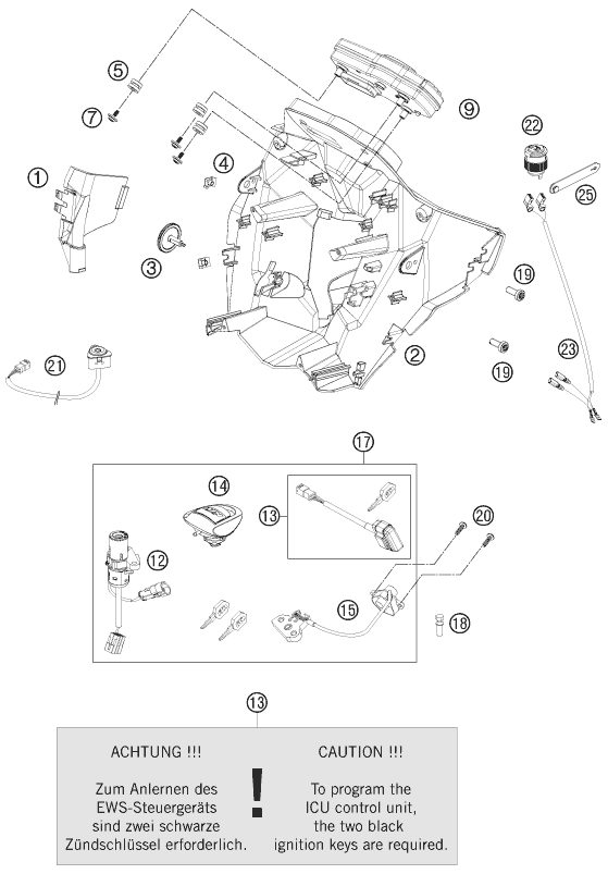 Náhled schématu INSTRUMENTS / LOCK SYSTEM