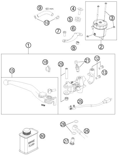 Náhled schématu FRONT BRAKE CONTROL
