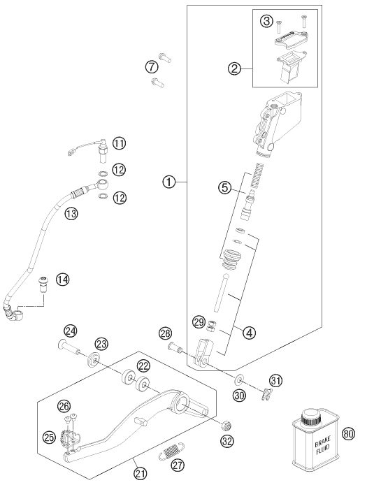 Náhled schématu REAR BRAKE CONTROL