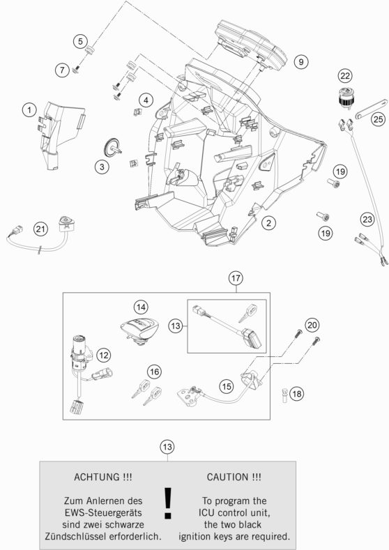 Náhled schématu INSTRUMENTS / LOCK SYSTEM