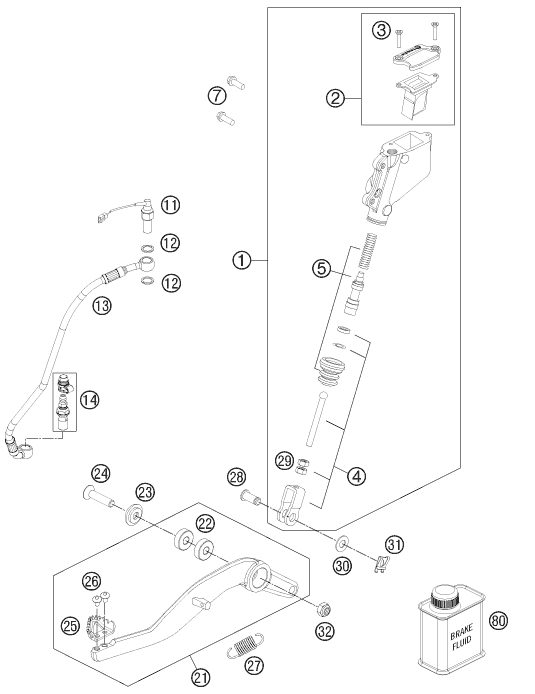 Náhled schématu REAR BRAKE CONTROL