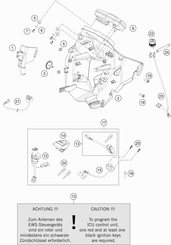 Náhled schématu INSTRUMENTS / LOCK SYSTEM