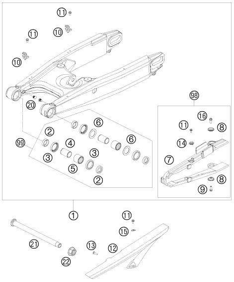 Náhled schématu SWING ARM