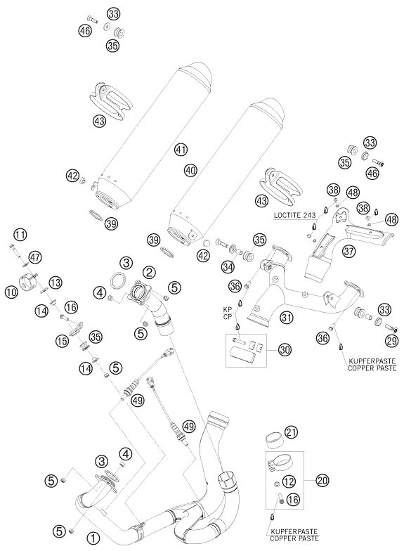 Náhled schématu EXHAUST SYSTEM