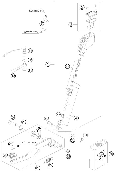 Náhled schématu REAR BRAKE CONTROL