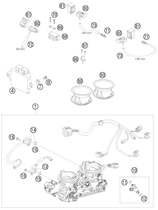 Náhled schématu THROTTLE BODY