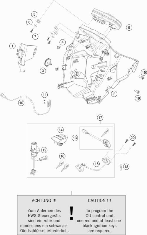 Náhled schématu INSTRUMENTS / LOCK SYSTEM