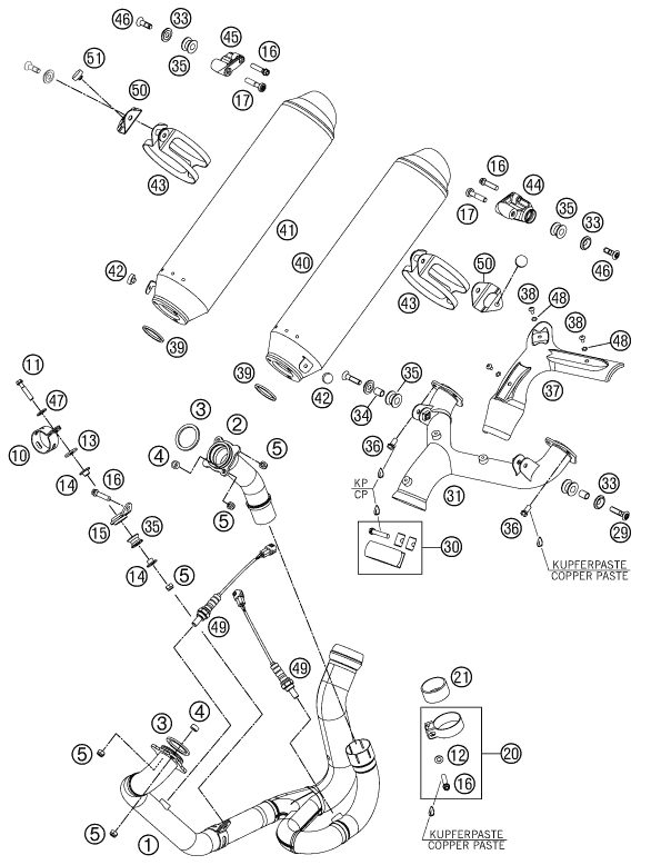 Náhled schématu EXHAUST SYSTEM