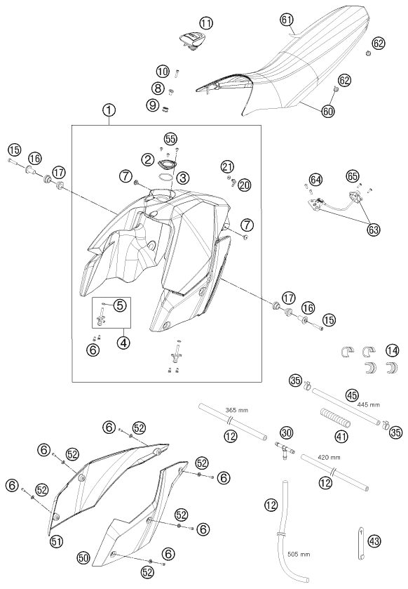 Náhled schématu TANK, SEAT